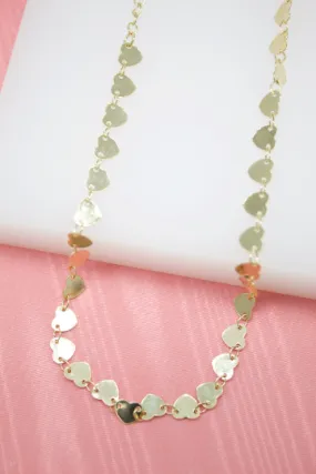 18K Gold Filled Hearts Choker  (G37)