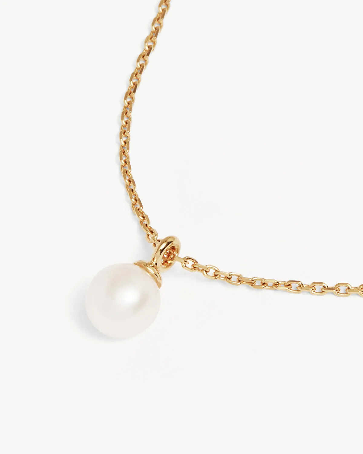 18k Gold Vermeil Floating On Air Pearl Necklace