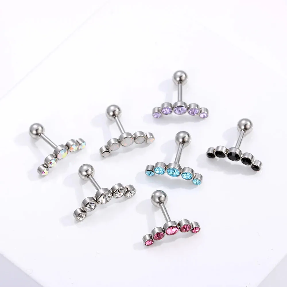 1PC Cartilage Helix Tragus Ear Piercing Punk Rock Ear Nail Piercing Accessories Ear Stud Earrings Body Jewelry Accessories