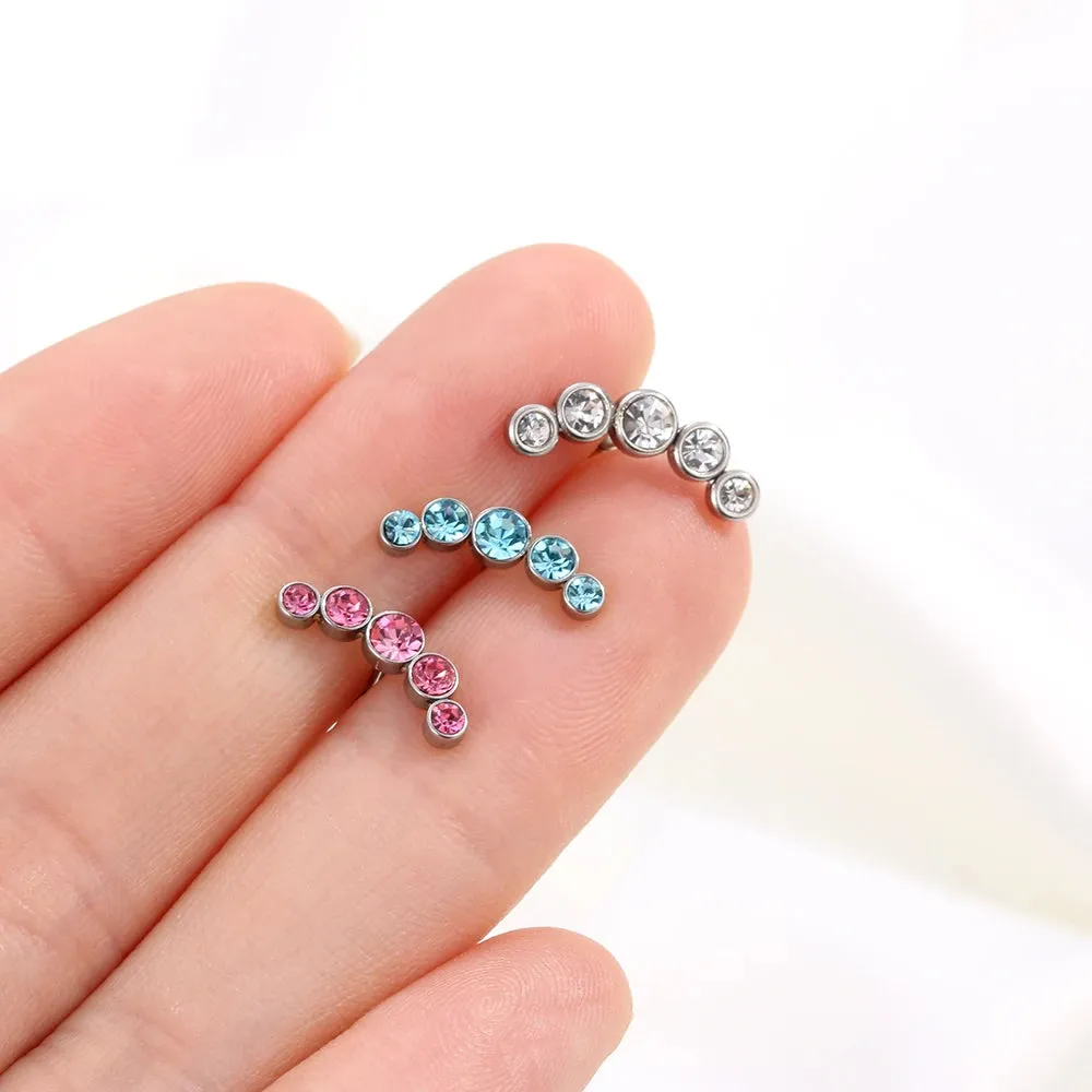 1PC Cartilage Helix Tragus Ear Piercing Punk Rock Ear Nail Piercing Accessories Ear Stud Earrings Body Jewelry Accessories