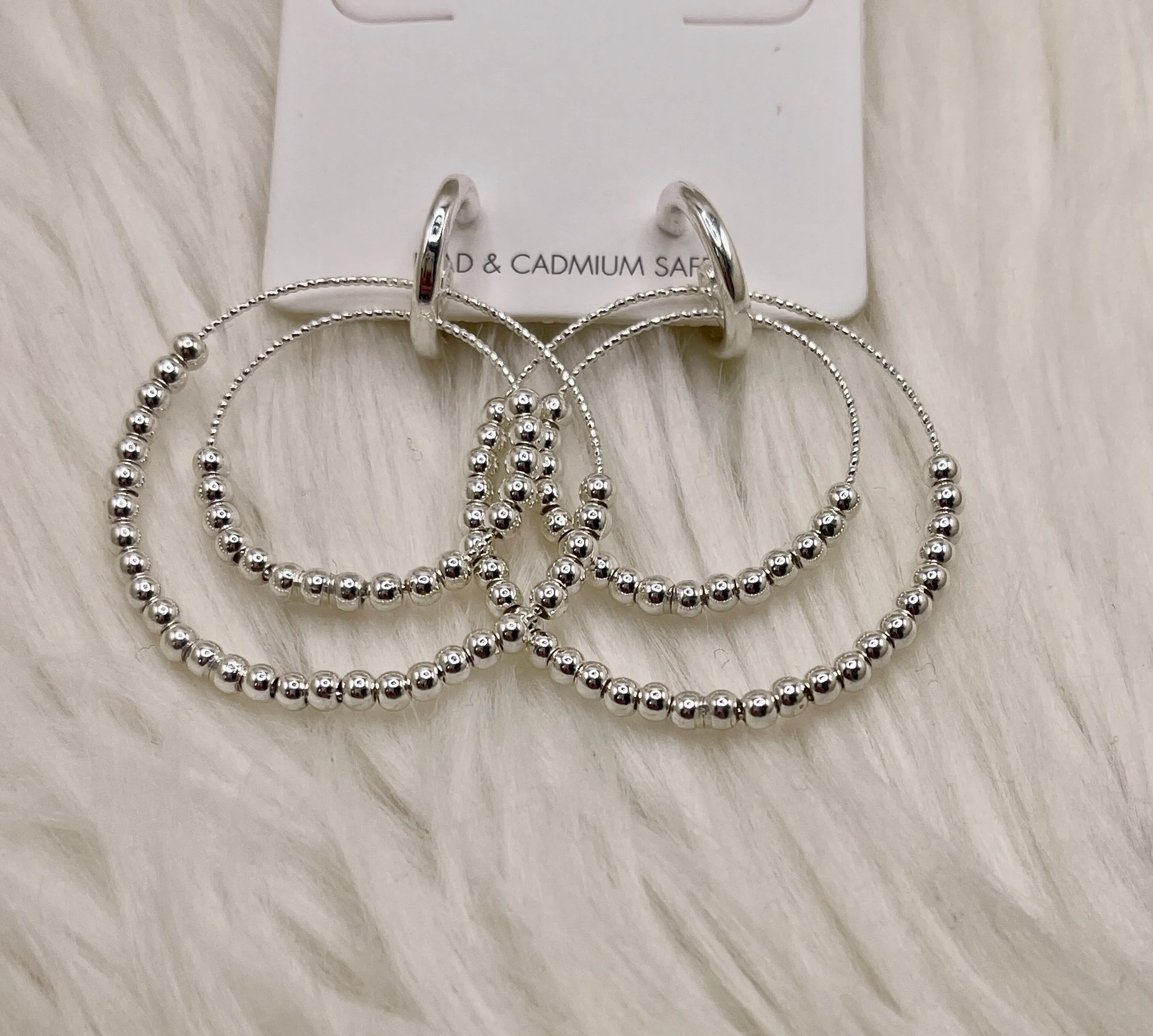 2" Layered Hoop Earrings