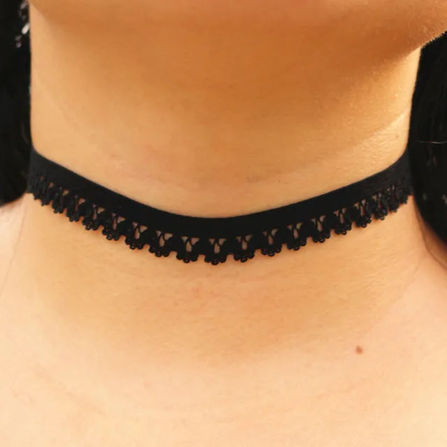 80's 90's Fashion Choker Necklaces For Women Black Velvet Ribbon Statement Necklace Collares Simulated Pearls Bijoux 2017 HOT