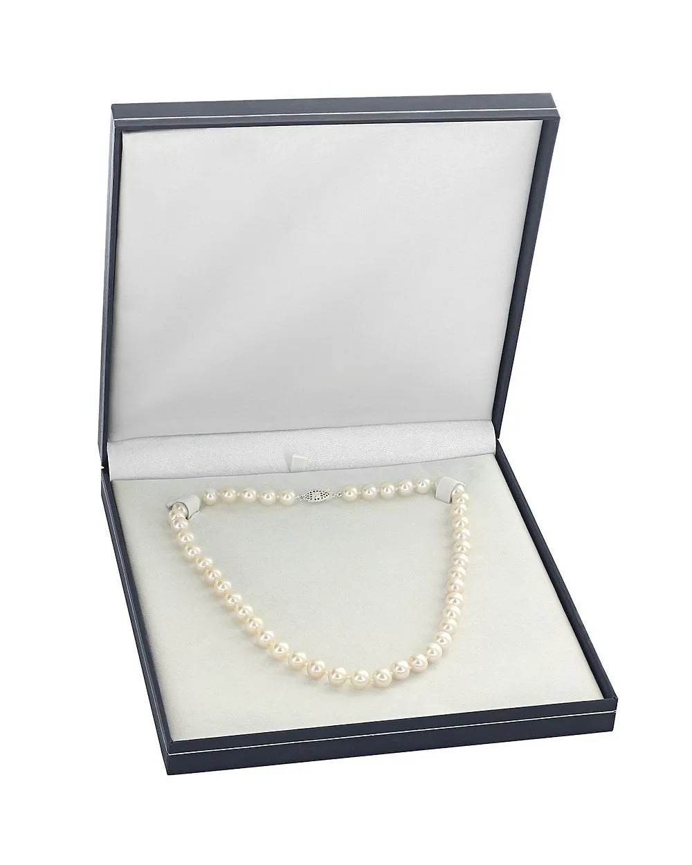 9.5-10.5mm White Freshwater Pearl Necklace - AAA Quality