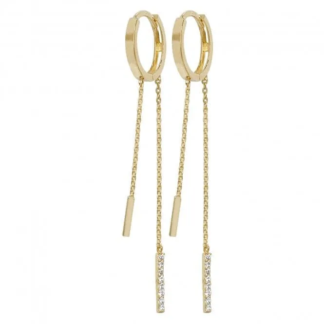 9ct Yellow Gold Drop Earrings ER1084