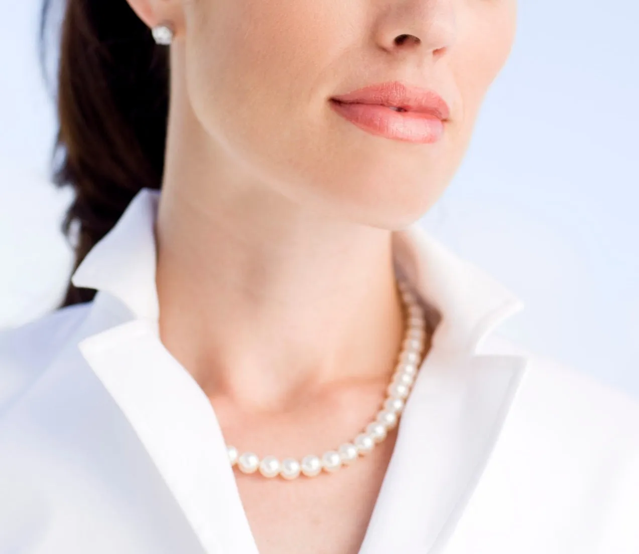 A  signature freshwater pearl strand necklace