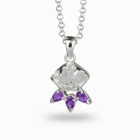 Amethyst & Herkimer Diamond Necklace