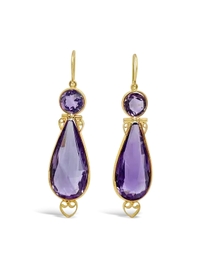 Amethyst Estate Earrings