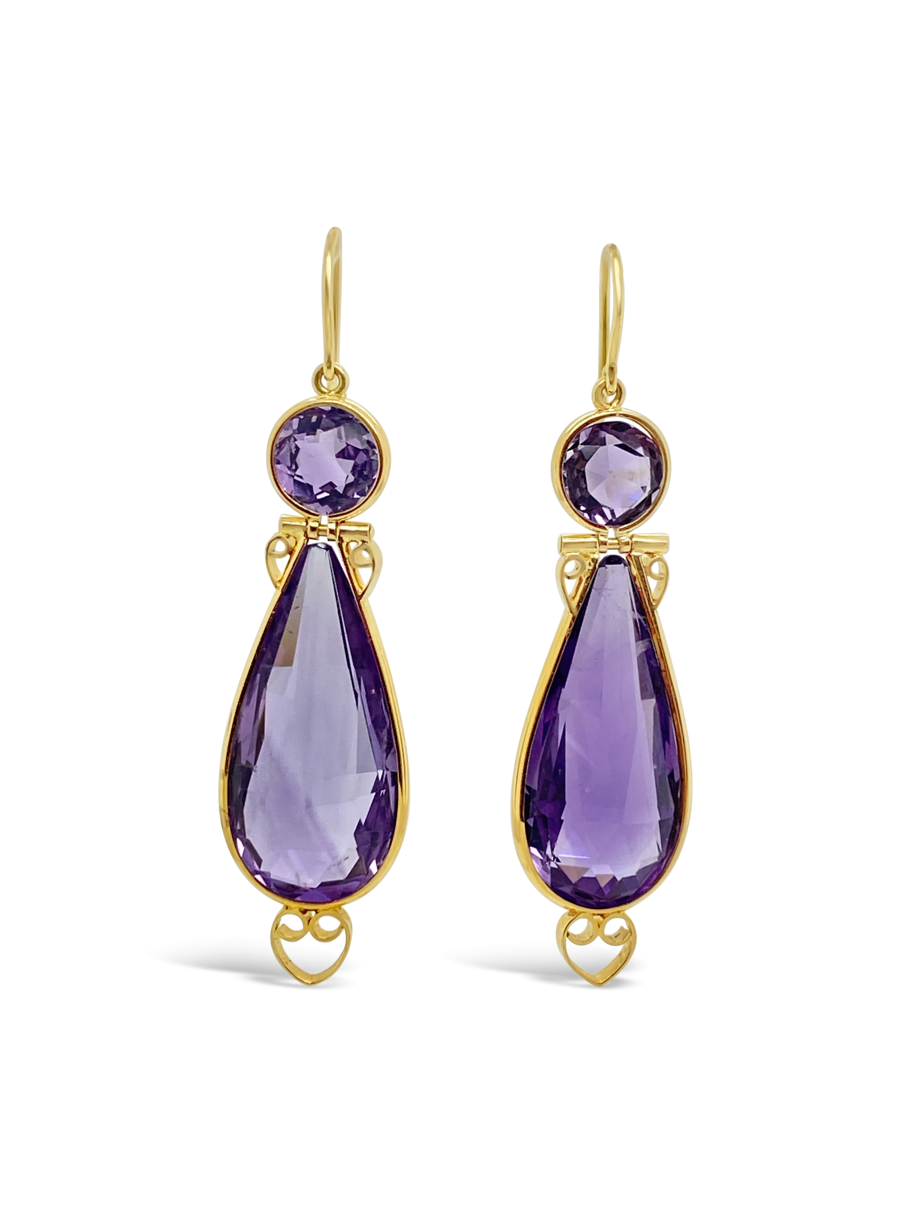 Amethyst Estate Earrings