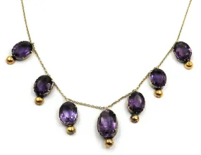 Amethyst Gold Plated Necklace