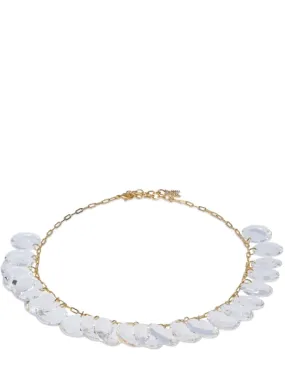 Amina Muaddi   Tina crystal pendant choker 