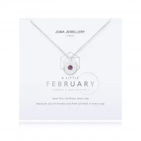 Birthstone a little February Amethyst Necklace 4655