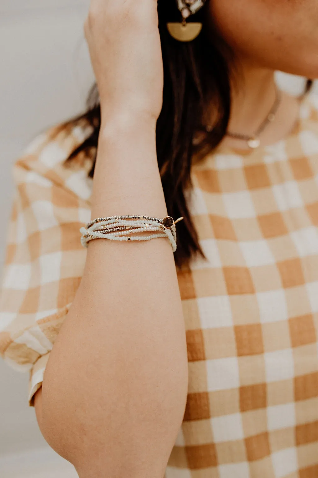 Bonnie Beaded Stretchy Stacked Bracelet or Necklace