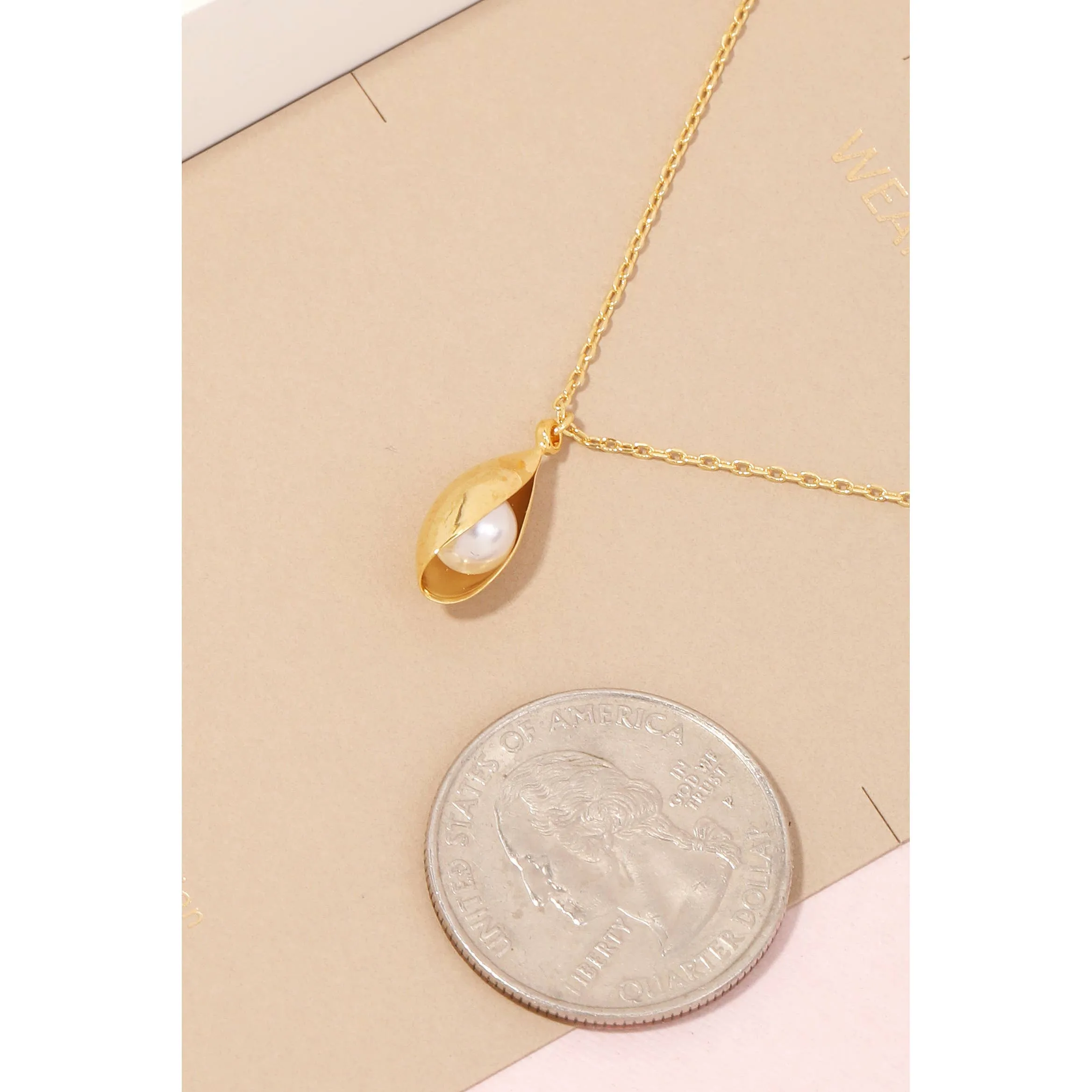 Cowrie Pearl Pendant