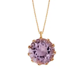 Crown Pendant Purple Amethyst