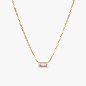 Dainty Amethyst Necklace, Teresa