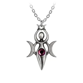 Danu Pendant Triple Moon Goddess Necklace by Alchemy Gothic