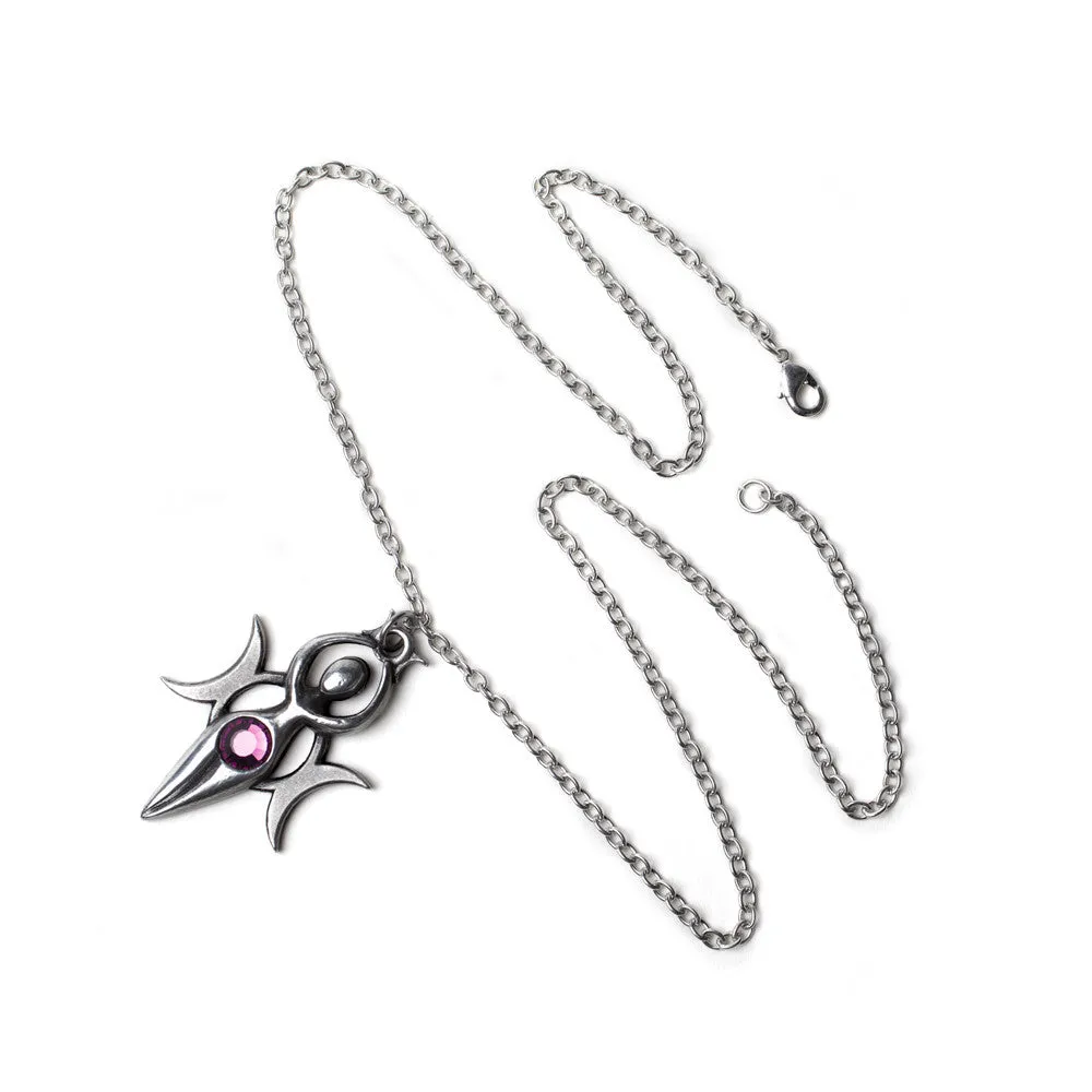 Danu Pendant Triple Moon Goddess Necklace by Alchemy Gothic