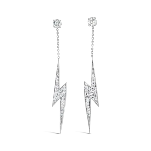 Diamond Lightning Bolt Earring Enhancers