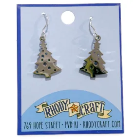 Earrings - Tree Dangle Silver-tone