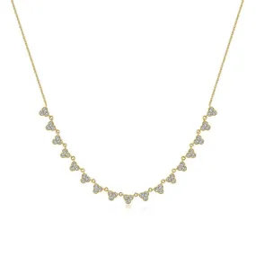 Gabriel & Co. 14k Yellow Gold Lusso Diamond Necklace