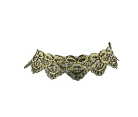 Gold Filigree Patterned Choker