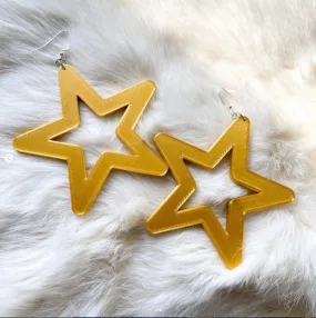 Gold Star Earrings