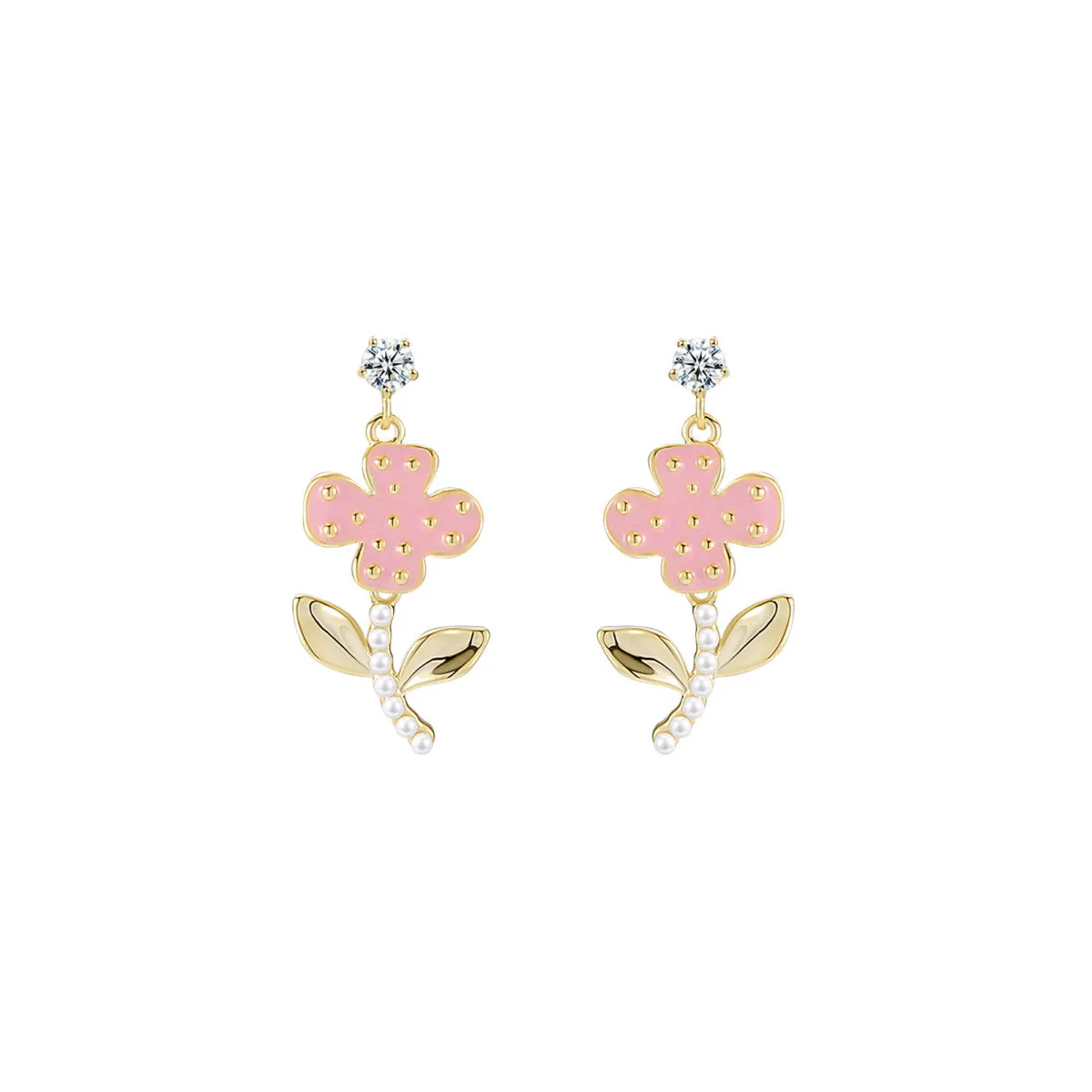 Grow Towards The Sun Pink Earrings