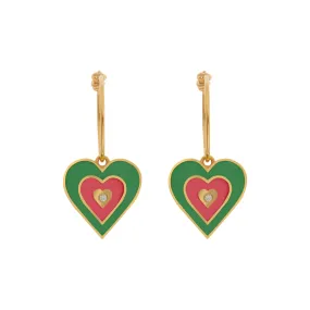 Heart Beat Hoops Green