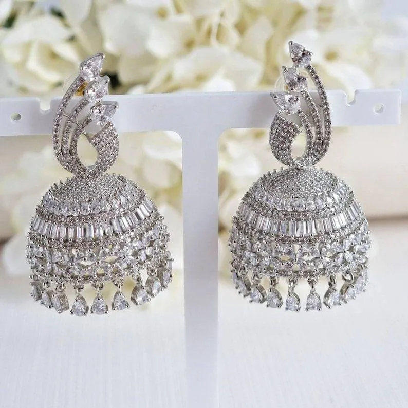 Hina AD Jhumka Earrings