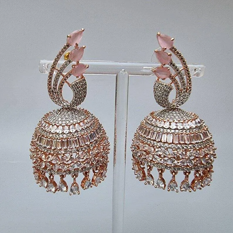 Hina AD Jhumka Earrings