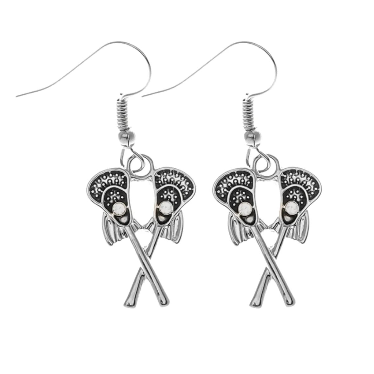 Lacrosse Stick Dangle Earrings