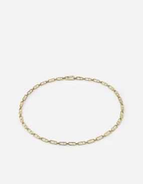 Marinero Chain Link Choker, Gold Vermeil