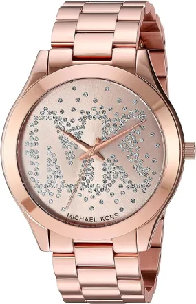 Michael Kors Ladies Watch Slim Runway 42mm Rose Gold MK3591