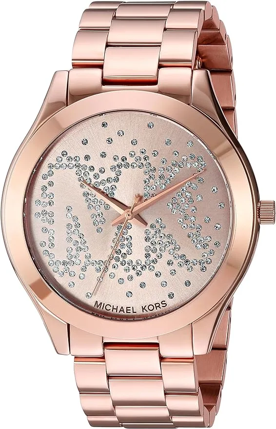 Michael Kors Ladies Watch Slim Runway 42mm Rose Gold MK3591