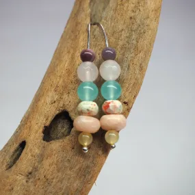 Mixed Bead Drop Earrings