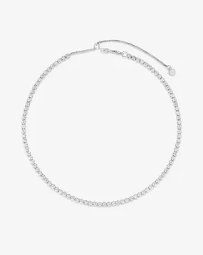 Multiway Tennis Necklace   Double Wrap Bracelet