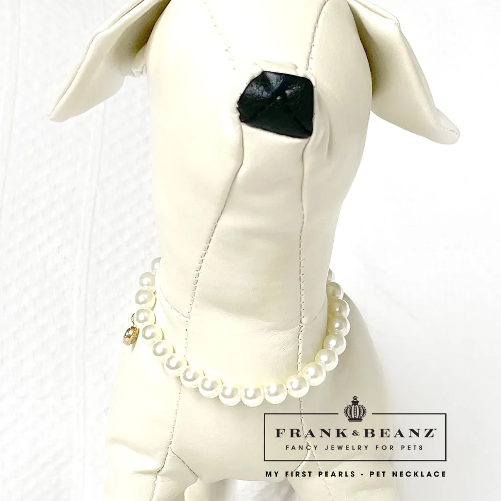 My First Pearl Necklace Dog Necklace Luxury Pet Jewelry