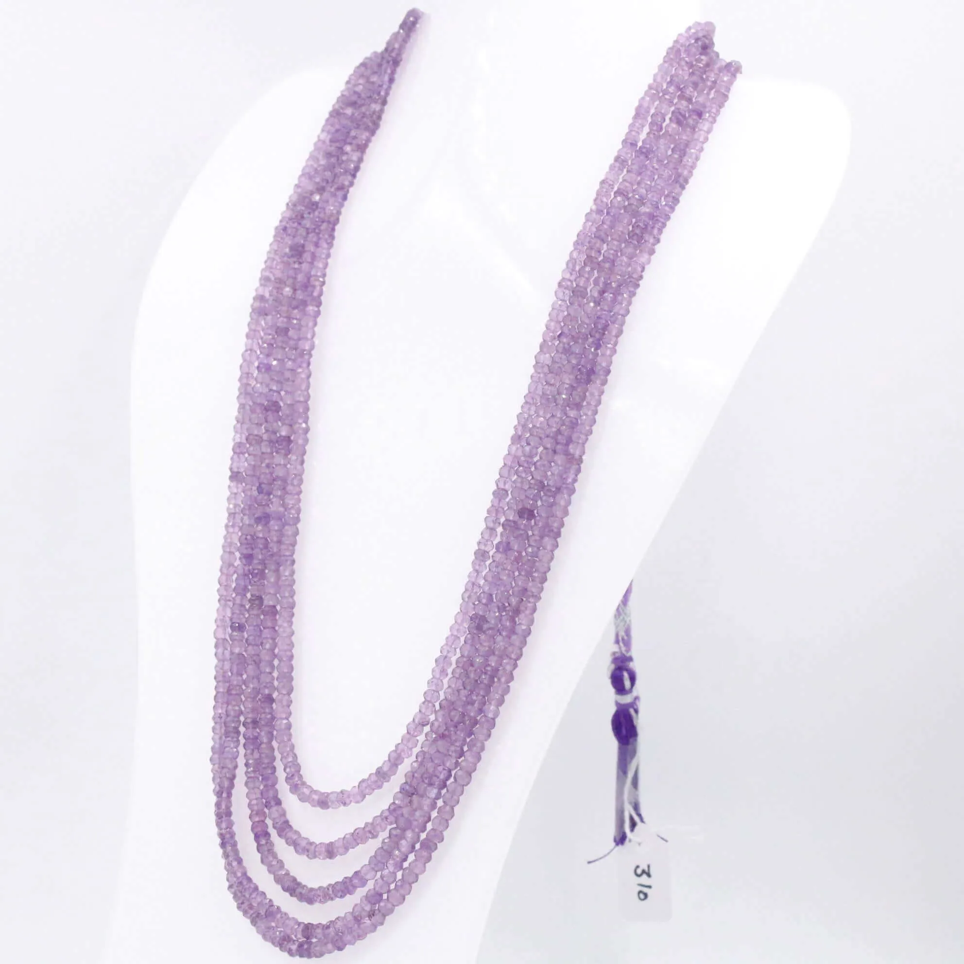 Natural Amethyst Necklace Beaded Amethyst Necklace Gemstone Necklace Quartz Sarafa Indian Necklace Long Necklace Layered Necklace SKU 6143243