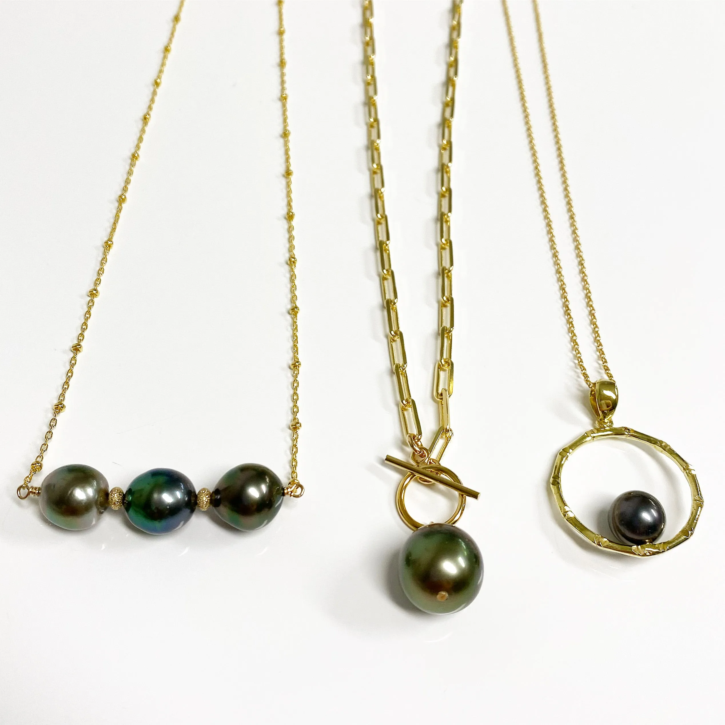 Necklace ARIELLA  - Tahitian pearl (N337)