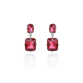 New Square Cubic Zircon Drop Wedding Earring, Women Girl Accessories Jewelry CE11691