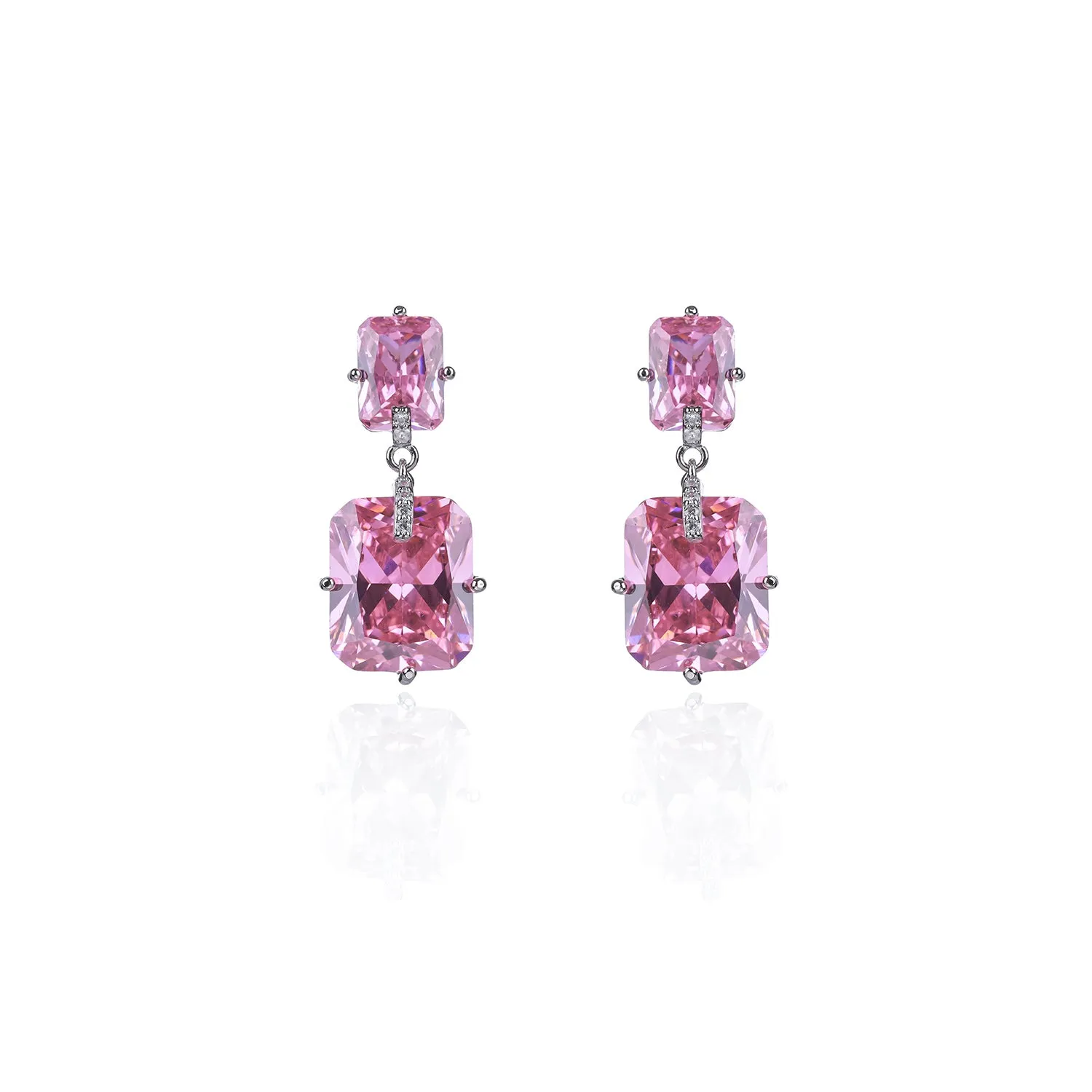 New Square Cubic Zircon Drop Wedding Earring, Women Girl Accessories Jewelry CE11691