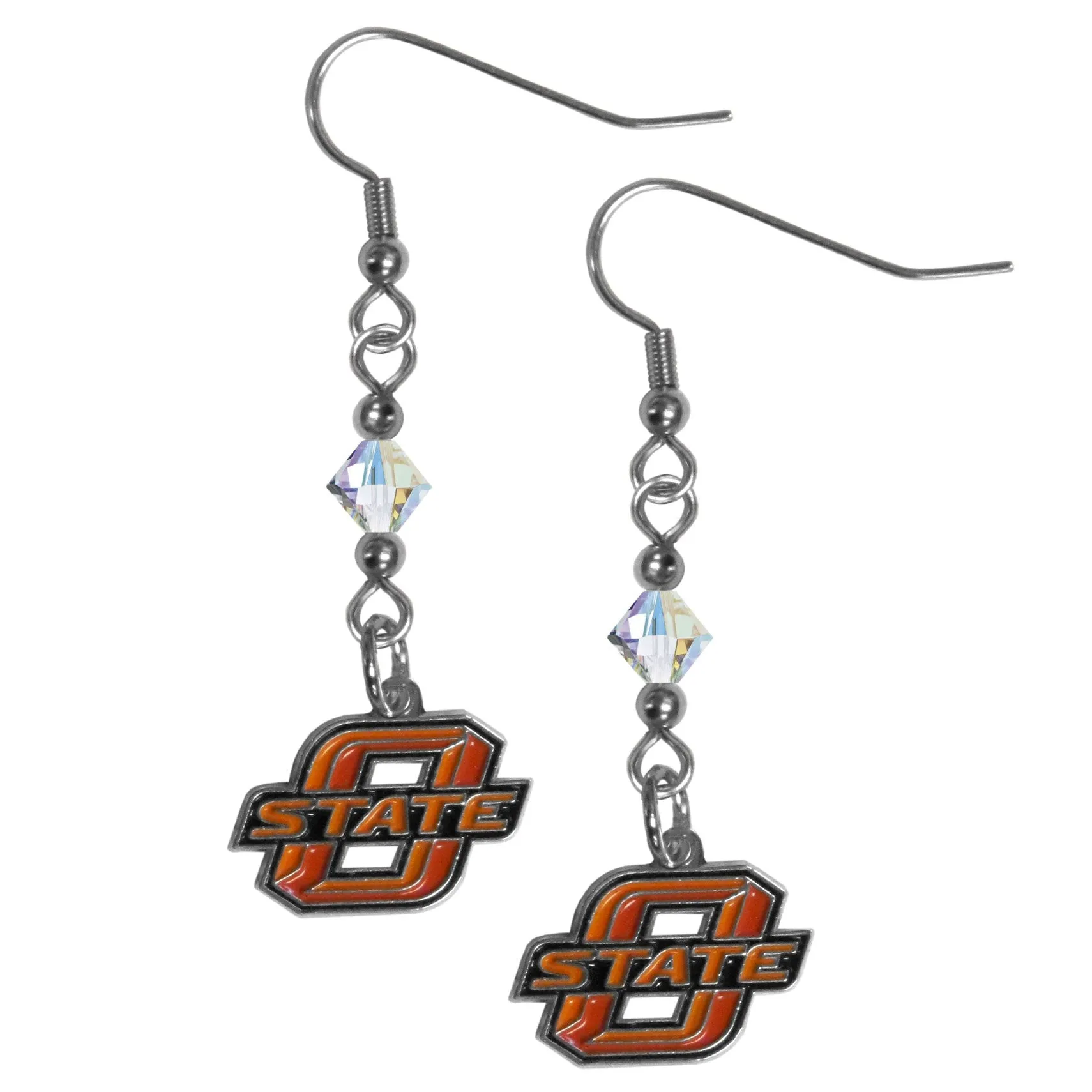 Oklahoma State Cowboys Crystal Dangle Earrings