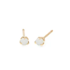 Opal Prong Stud Earrings