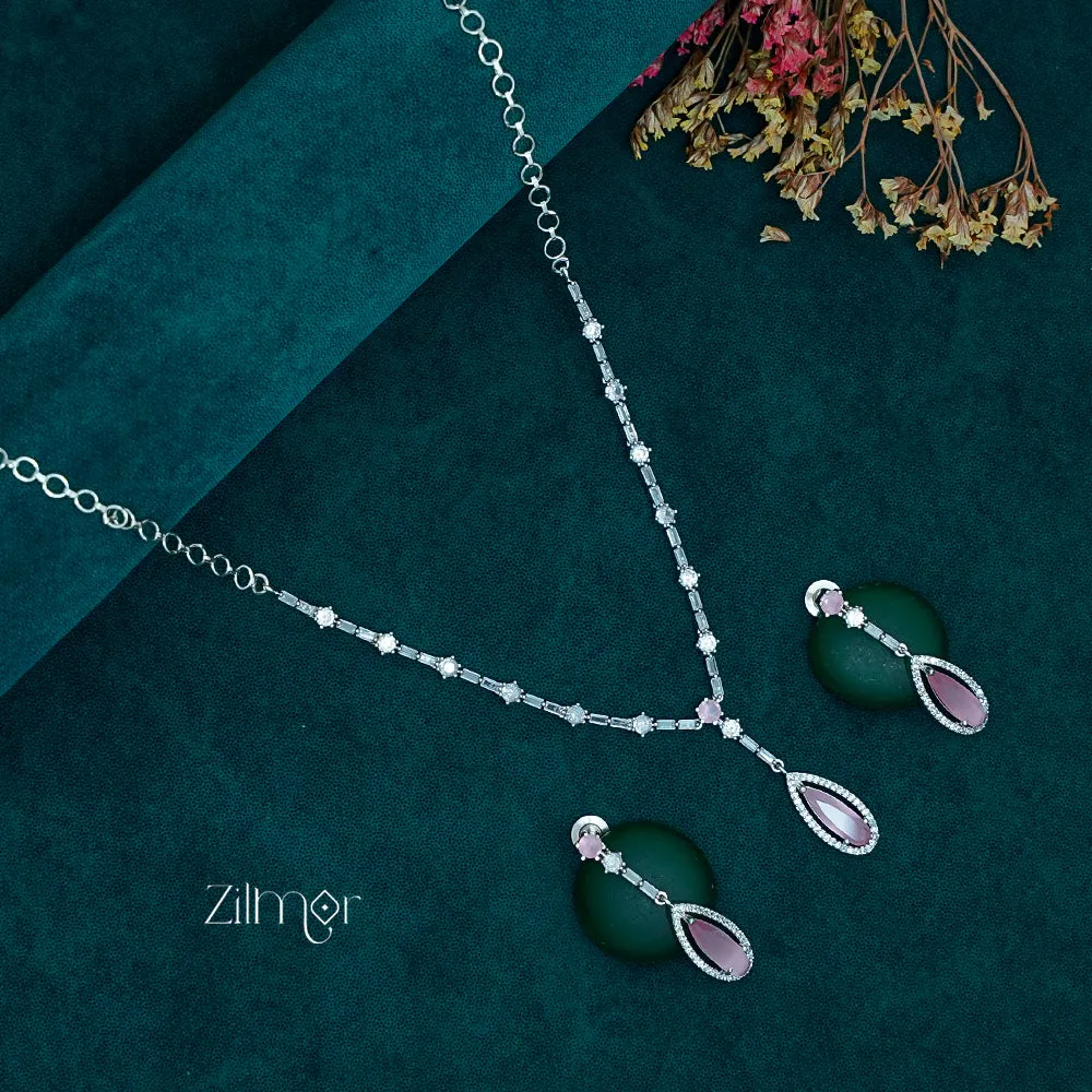 OT1011205 - AD Stone Necklace Earrings Set