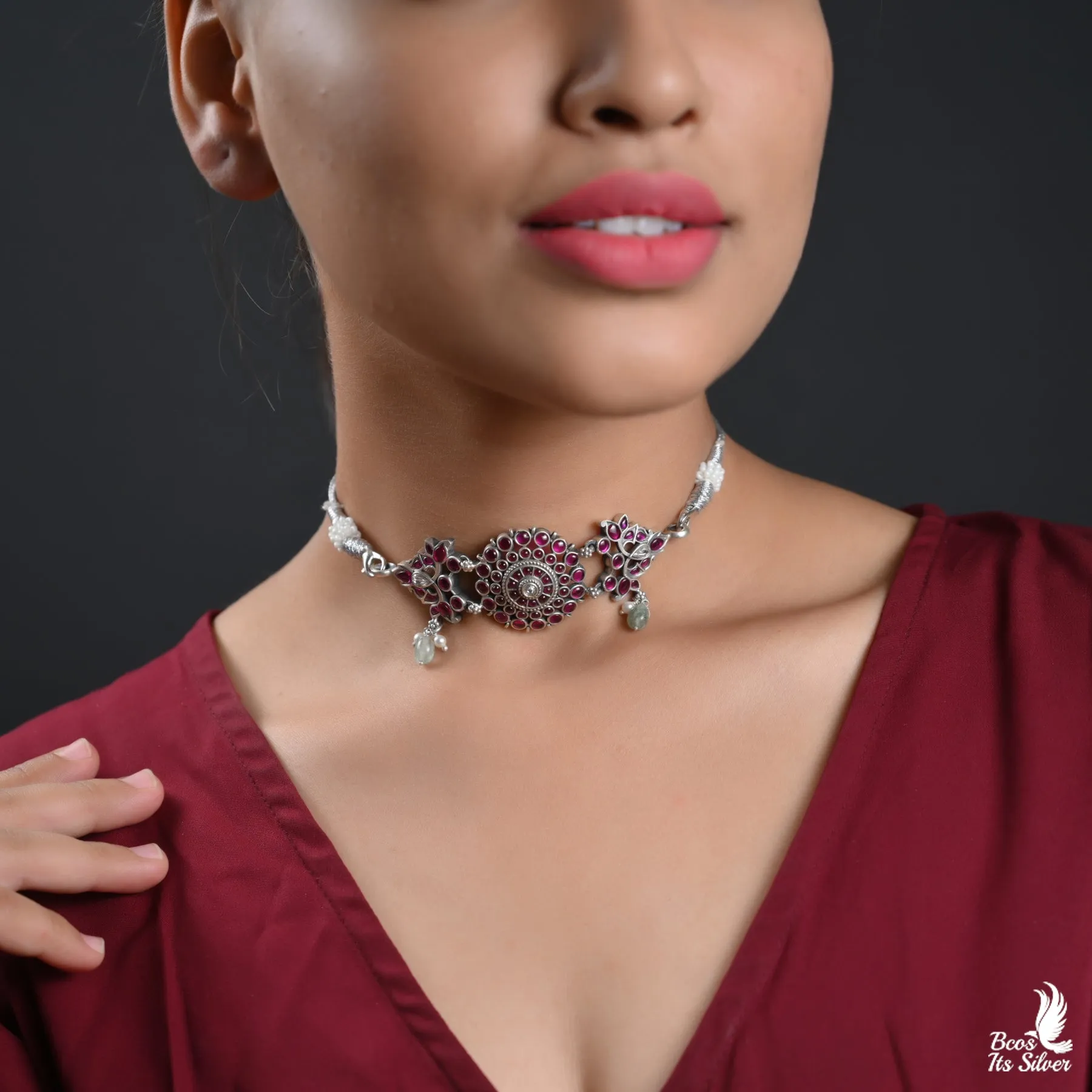 OXIDIZED CHOKER - 4438