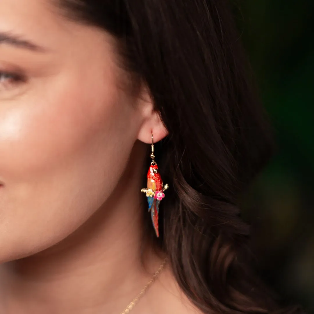 Parrot Drop Earrings