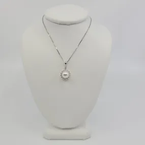 Pearl and Diamond Necklace