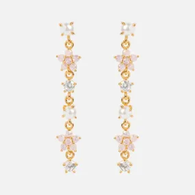 Pearl Petals Dangle Earrings