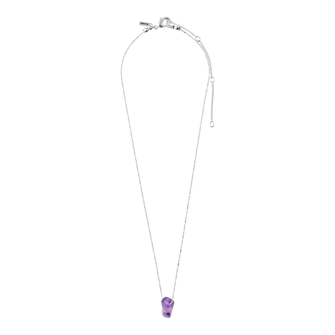 PILGRIM THIRD EYE CHAKRA NECKLACE SILVER PLATED AMETHYST