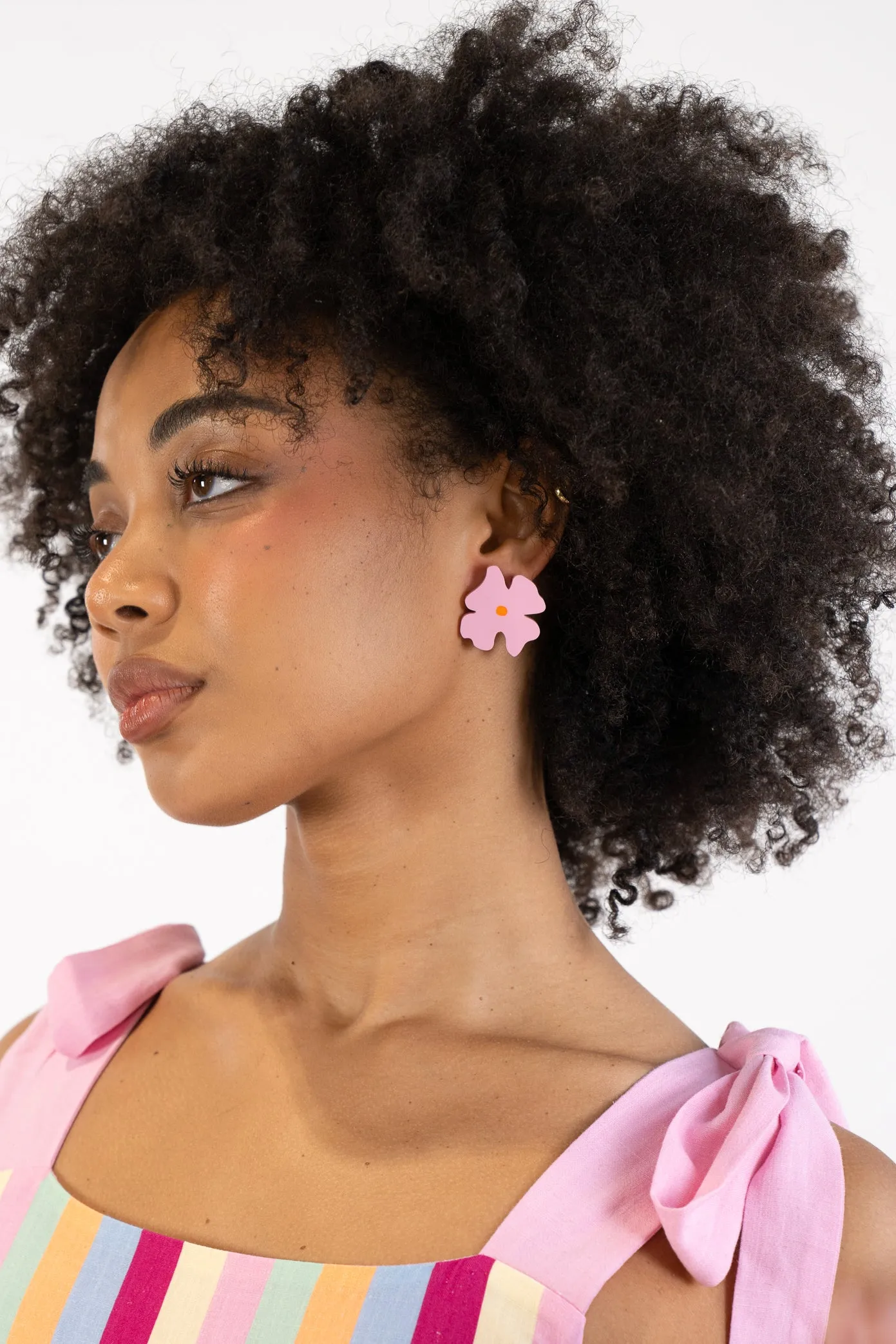 Pink Blossom Stud Earrings